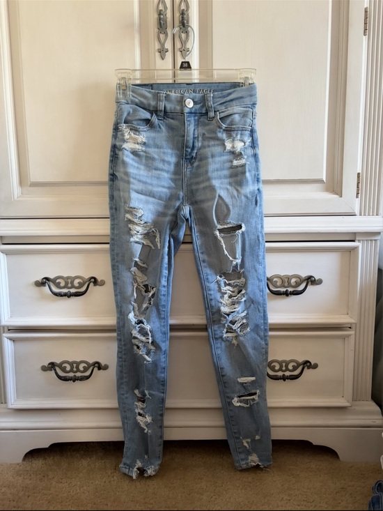 American Eagle Outfitters Denim - American Eagle Outfitters curvy high rise jegging cropped